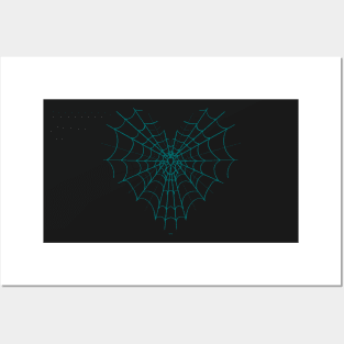 Spider Web Heart V21 Posters and Art